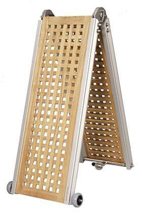 Interra Gangway klappbar mit Teak-Gräting